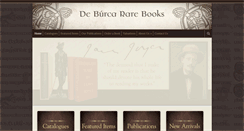 Desktop Screenshot of deburcararebooks.com